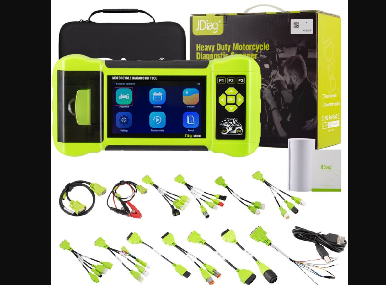 JDiag M300 Exper Motosiklet Ariza Tespit Cihazi Full SET 1